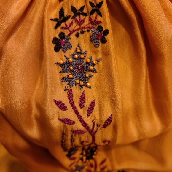 ANTHROPOLOGIE Plenty by Tracy Reese SZ 8 GOLD sun dress - Picture 6 of 7